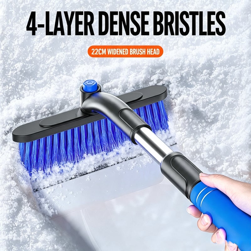 Car Snow Scraper, 3-in-1 Ice Scraper, Detachable Retractable Snow Brush - Image 2