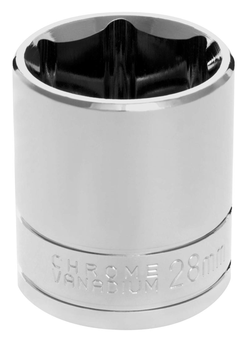 Performance Tool W32228 1/2 Drive 28mm 6 Point Chrome Vanadium Socket - Image 2