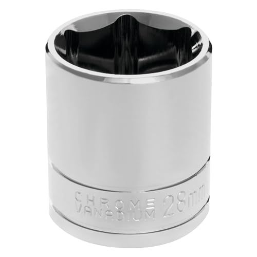 Performance Tool W32228 1/2 Drive 28mm 6 Point Chrome Vanadium Socket - Image 1