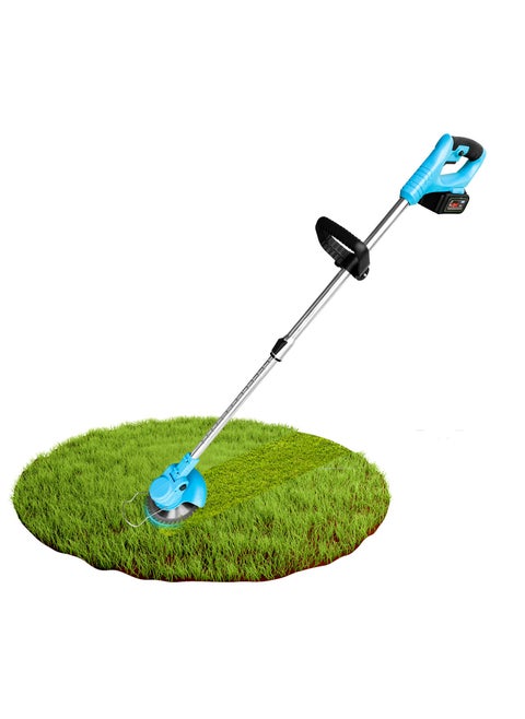 String Trimmer Electric Grass Cutter with Battery Powerd Lawn Mower Edger Tool Wacker with Complete Tool Kit