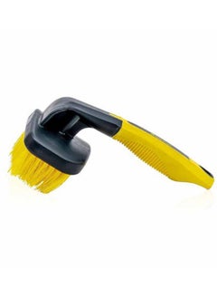 RHINOMOTIVE RHINOMOTIVE - CURVED TYRE BRUSH 6 inches Yellow and Black  - Image 1