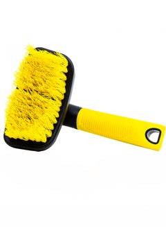 RHINOMOTIVE RHINOMOTIVE - CURVED TYRE BRUSH 6 inches Yellow and Black  - Image 4