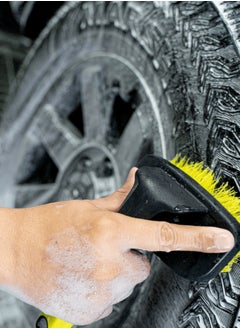 RHINOMOTIVE RHINOMOTIVE - CURVED TYRE BRUSH 6 inches Yellow and Black  - Image 5