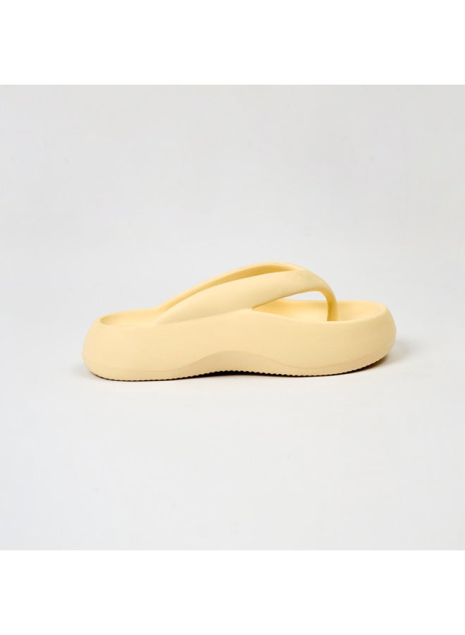 Hi-style Eva Thick-soled Flip-flops For Women's Summer Outer Wear, Versatile And Fashionable Waterproof And Non-slip Beach Shoes - Image 1
