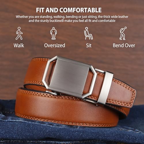ZORO UNITED Genuine Leather Belt for Men | Formal/Casual | Can be fits on upto 40 inches waist size - Image 3