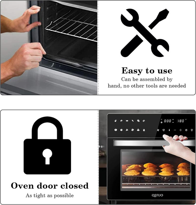 ANTOBLE BOD20 Oven Seal Rubber Suitable for Various Cookers / Ovens from Bosch/Siemens/Neff/Constructa - Suitable for Part No. 00754066/754066 (2 Pack) - Image 5