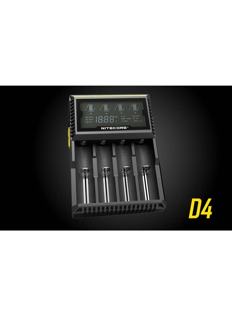 Nitecore D4 Smart Charger: 4-Bay - Image 3