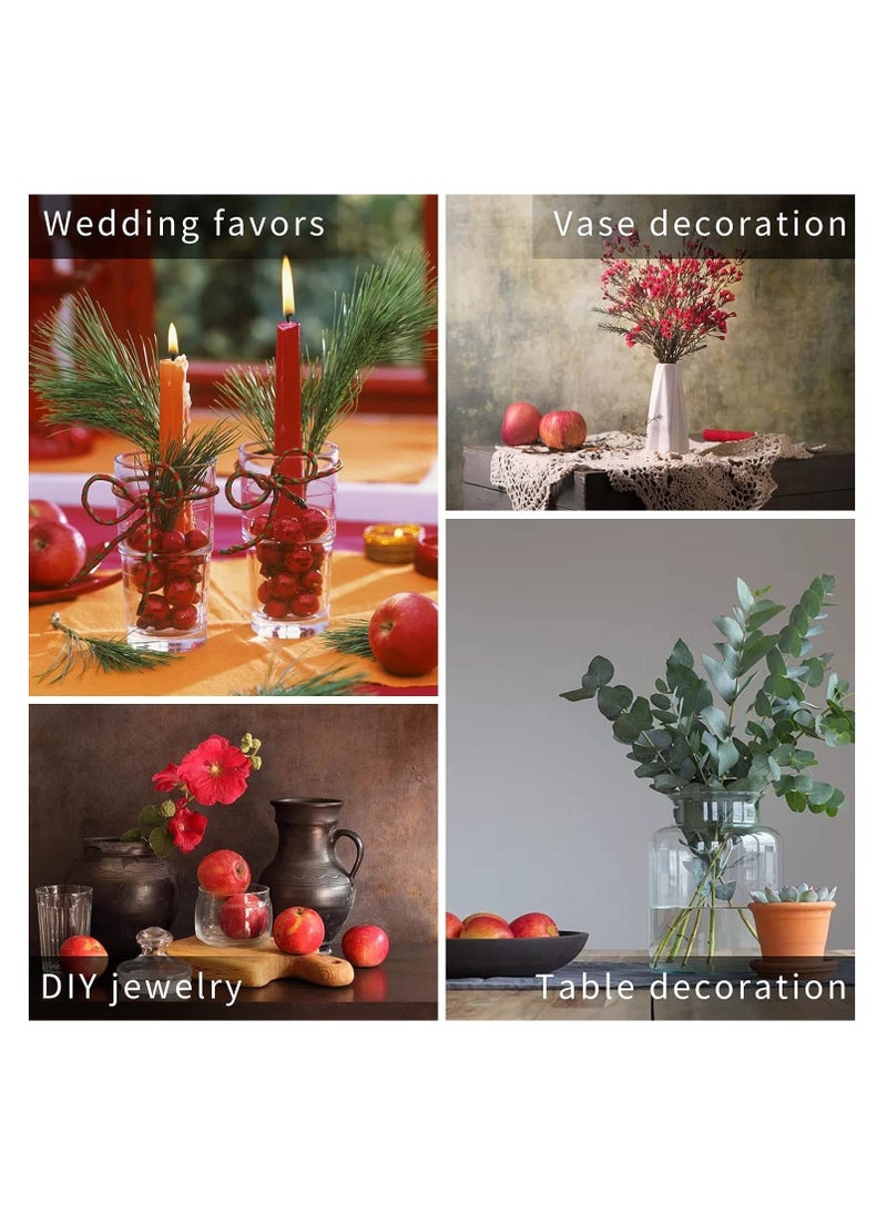 SYOSI 6 Pcs Fake Fruit Apples, Artificial Fruits Lifelike Red Apples Fake Fruits for Home House Display Kitchen Decor Wedding Party Photography Decoration  - Image 5