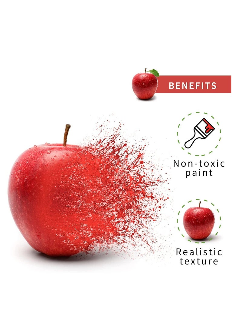SYOSI 6 Pcs Fake Fruit Apples, Artificial Fruits Lifelike Red Apples Fake Fruits for Home House Display Kitchen Decor Wedding Party Photography Decoration  - Image 3