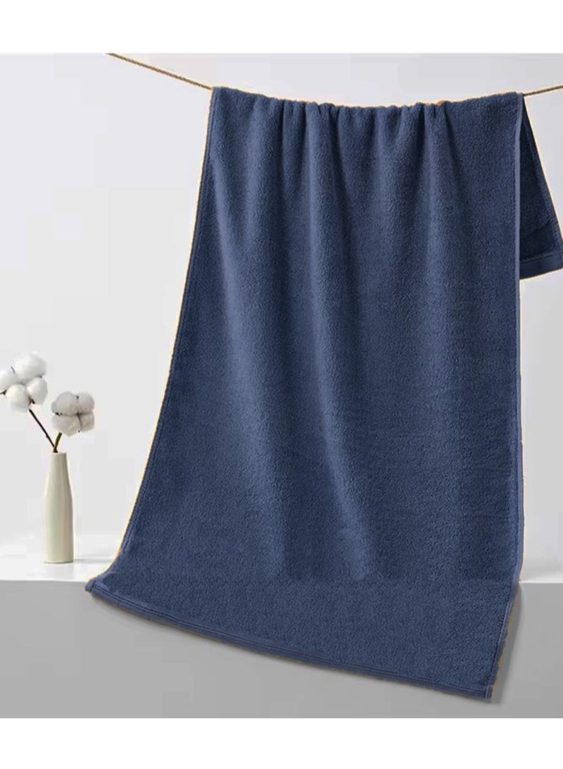 MAXQON Pack Of 2 - Bath Towel - 100% Cotton 600 GSM Large Size (70x140cm) Highly Absorbent And Super Durable , Color Dark Blue  - Image 3