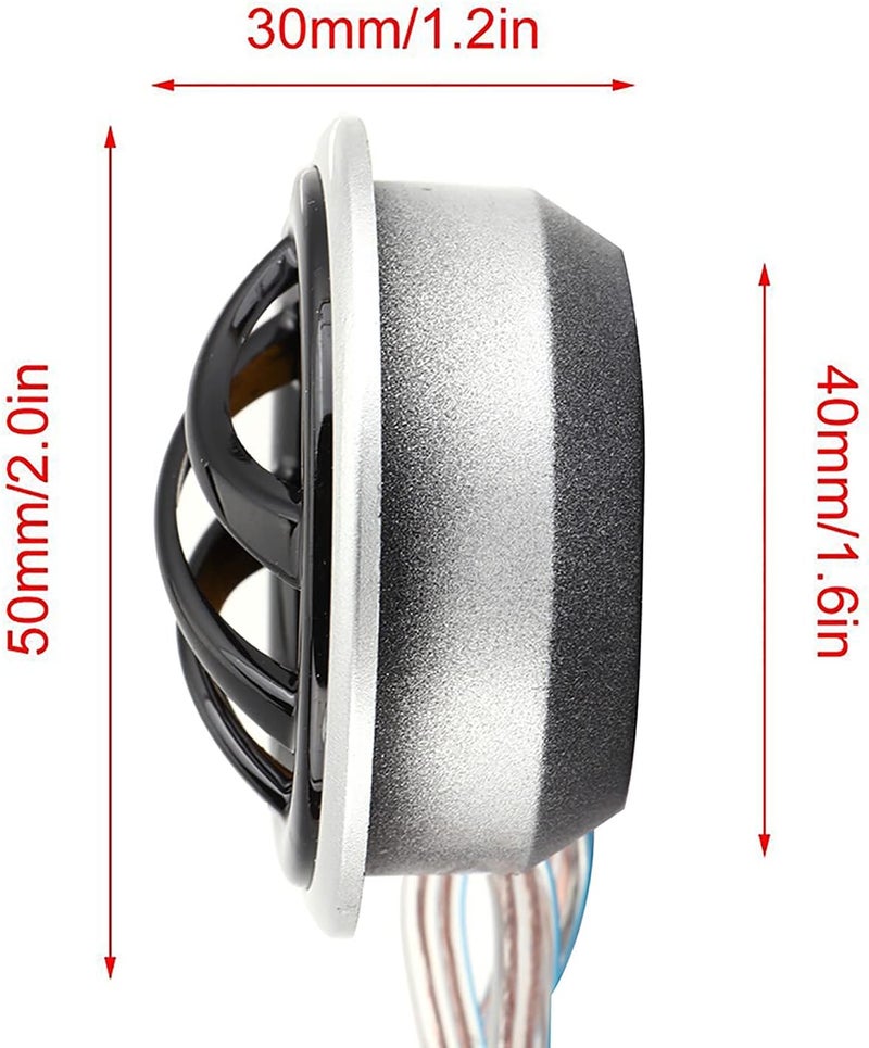 klarako Car Audio Speaker, klarako 2Pcs 12V 150W Car Mini Super Power Loud Dome Audio Stereo Speaker Tweeter Loudspeaker Horn - Image 2