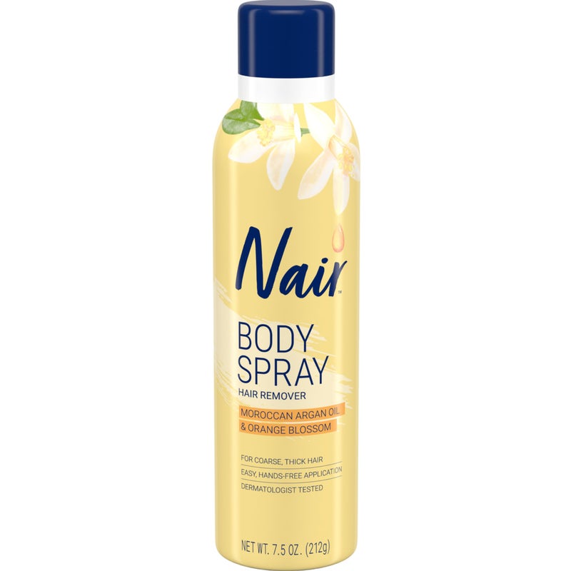 Nair Hair Remover Body Spray, Arm, Leg and Bikini Hair Removal Spray, 7.5 Oz Can - Image 1