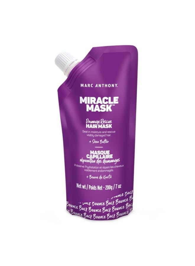 Marc Anthony Hair Mask for Dry Damaged Hair - Deep Conditioning Mask Protects & Nourish with Shea Butter, Avocado & Grapeseed Oils - Seal in Moisture and Rescues Visibly Damaged Hair - Sulfate Free - Image 1