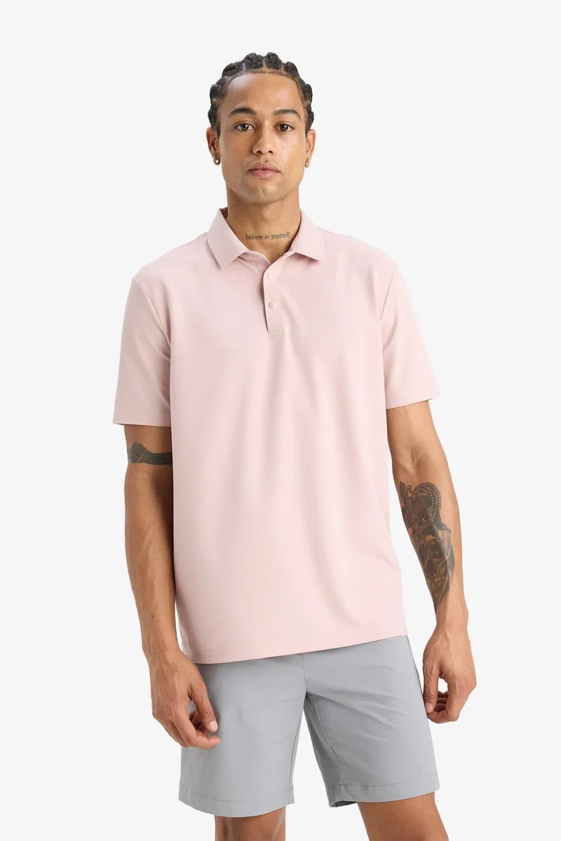 Defacto  DeFactoFit Standard Fit Sports Polo T-Shirt for Men | Best Price UAE