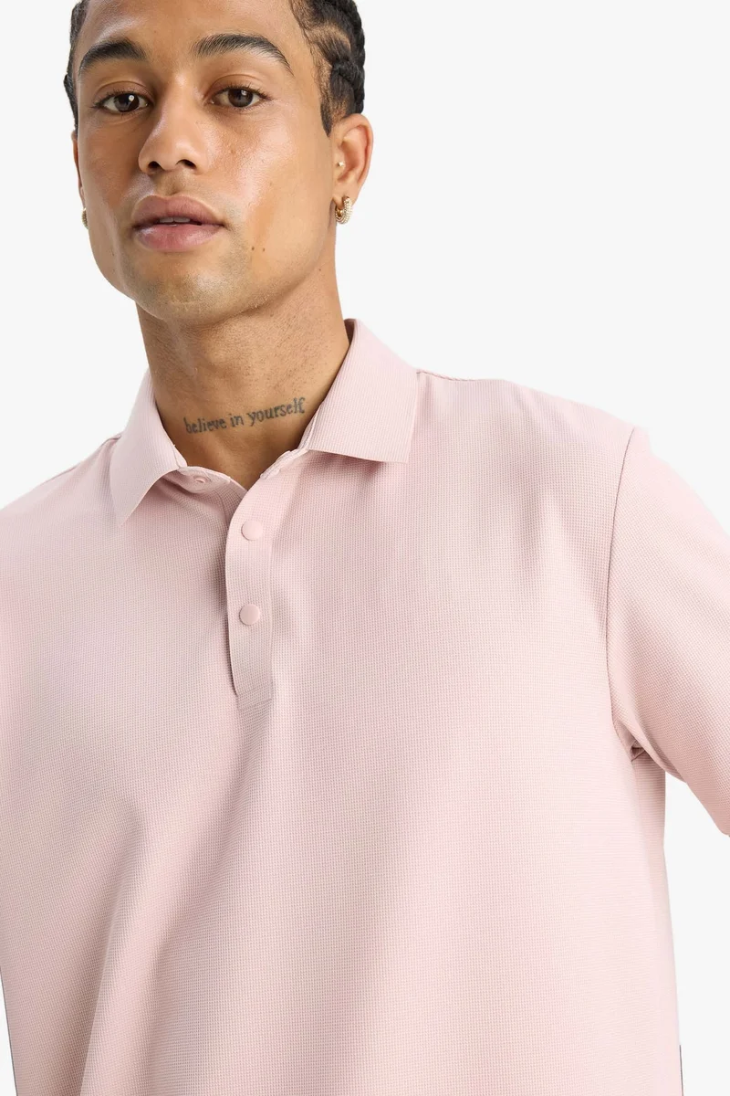 Defacto  DeFactoFit Standard Fit Sports Polo T-Shirt for Men | Best Price UAE