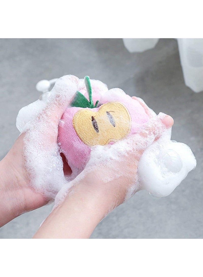 ليفة استحمام شبكية بتصميم فاكهة كرتونية لطيفة - إسفنجة بوف ليفة حمام لجسم ناعم - كرة تنظيف وتقشير الجسم من النايلون للكبار والأطفال - فرشاة استحمام رغوية - أشكال فراولة، بطيخ، أناناس (قطعة واحدة) - Image 5