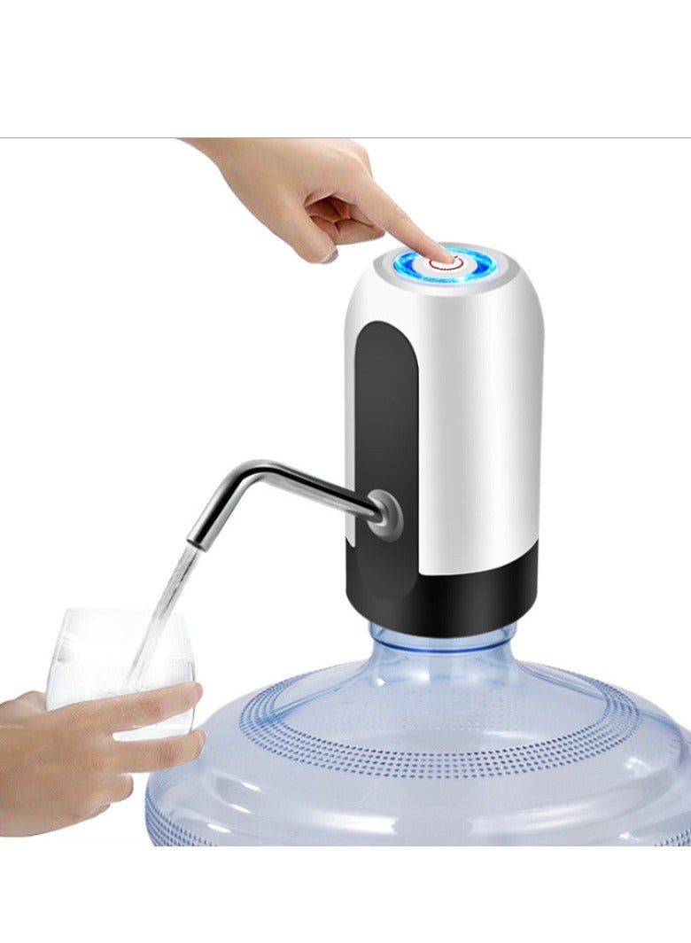 USB Charging Water Bottle Pump Electric Automatic Water Bottle Dispenser Pump (White)  - Image 1