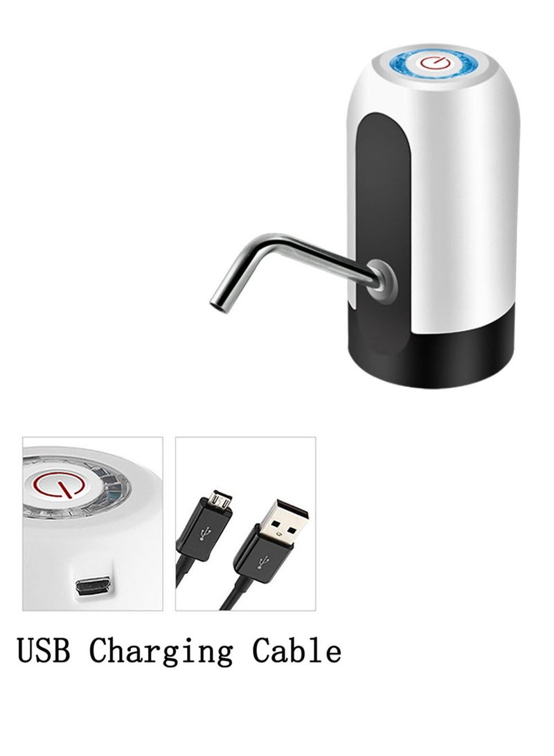 USB Charging Water Bottle Pump Electric Automatic Water Bottle Dispenser Pump (White)  - Image 4