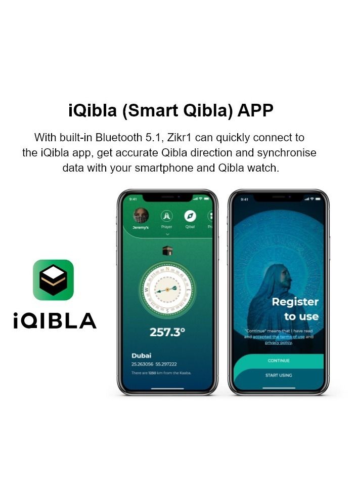 جولدفش خاتم ذكي من زكر 1 لايت للمسلمين عداد تسبيح مع تذكير بالاهتزاز 20 مم - Image 3