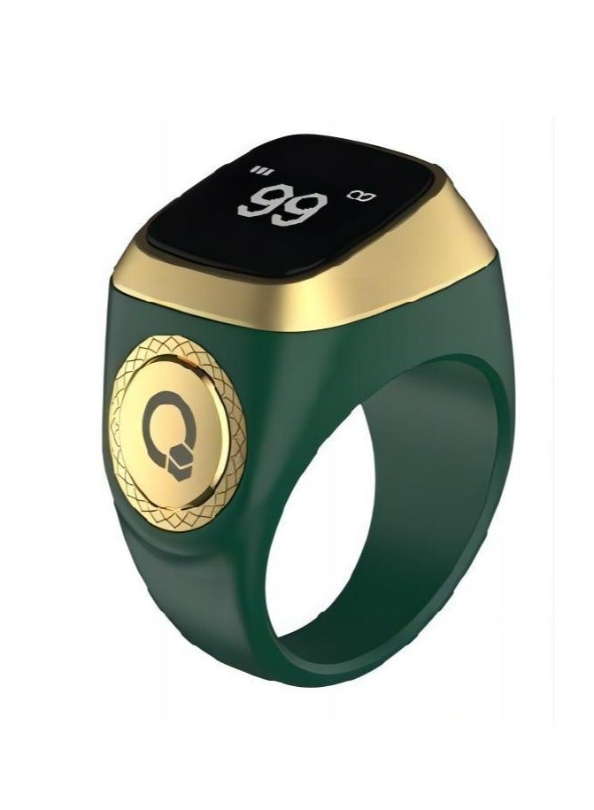 جولدفش خاتم ذكي من زكر 1 لايت للمسلمين عداد تسبيح مع تذكير بالاهتزاز 20 مم - Image 1