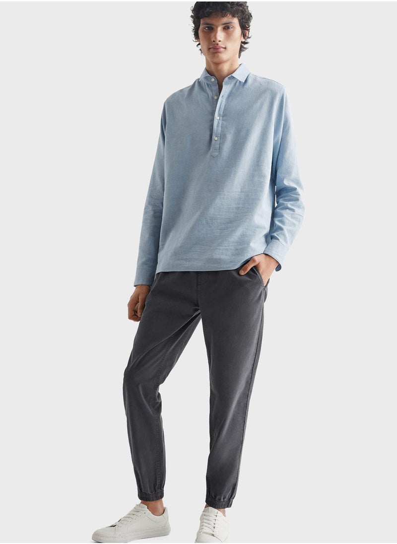 MANGO - Youth Essential Straight Fit Shirt - Image 1