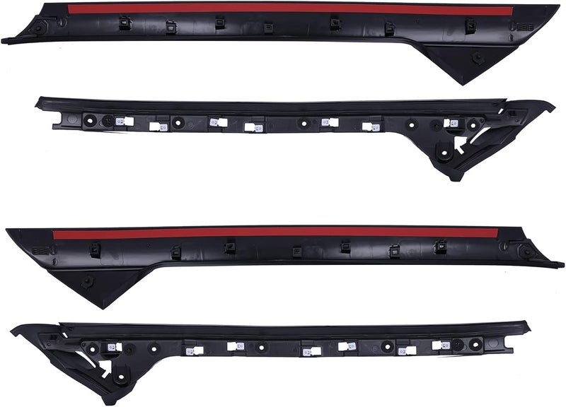 KARPAL Windshield A-Pillar Trim Molding for 2011-2019 Ford Explorer - Front Left, Right, Outer & Inner - Image 4