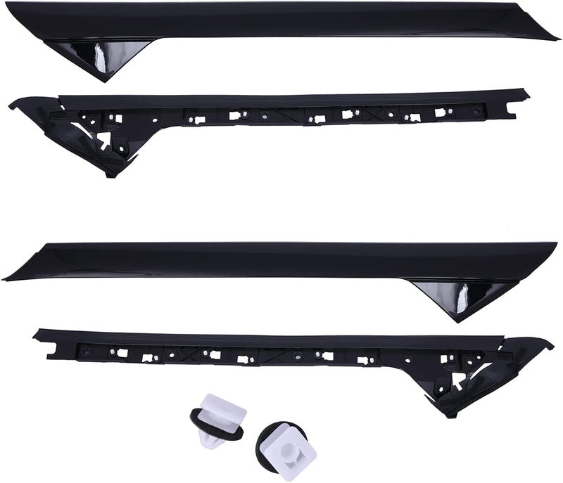 KARPAL Windshield A-Pillar Trim Molding for 2011-2019 Ford Explorer - Front Left, Right, Outer & Inner - Image 1