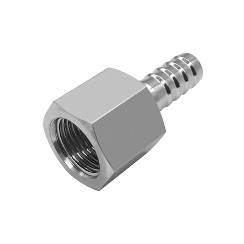 Fitvell 5PCS Stainless Steel Hose Barb Fittings 3/8" Hose Barb x 1/4" NPT Female Adapter - Image 5