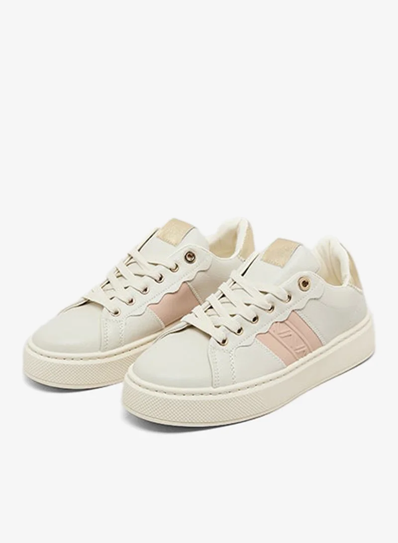 R&b  Color Block Lace-Up Sneakers for Women | Best Price UAE