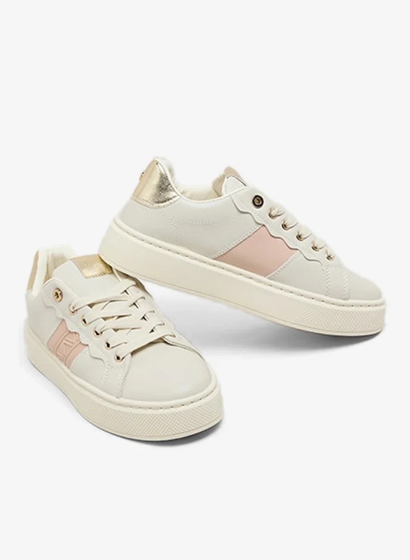 R&b  Color Block Lace-Up Sneakers for Women | Best Price UAE