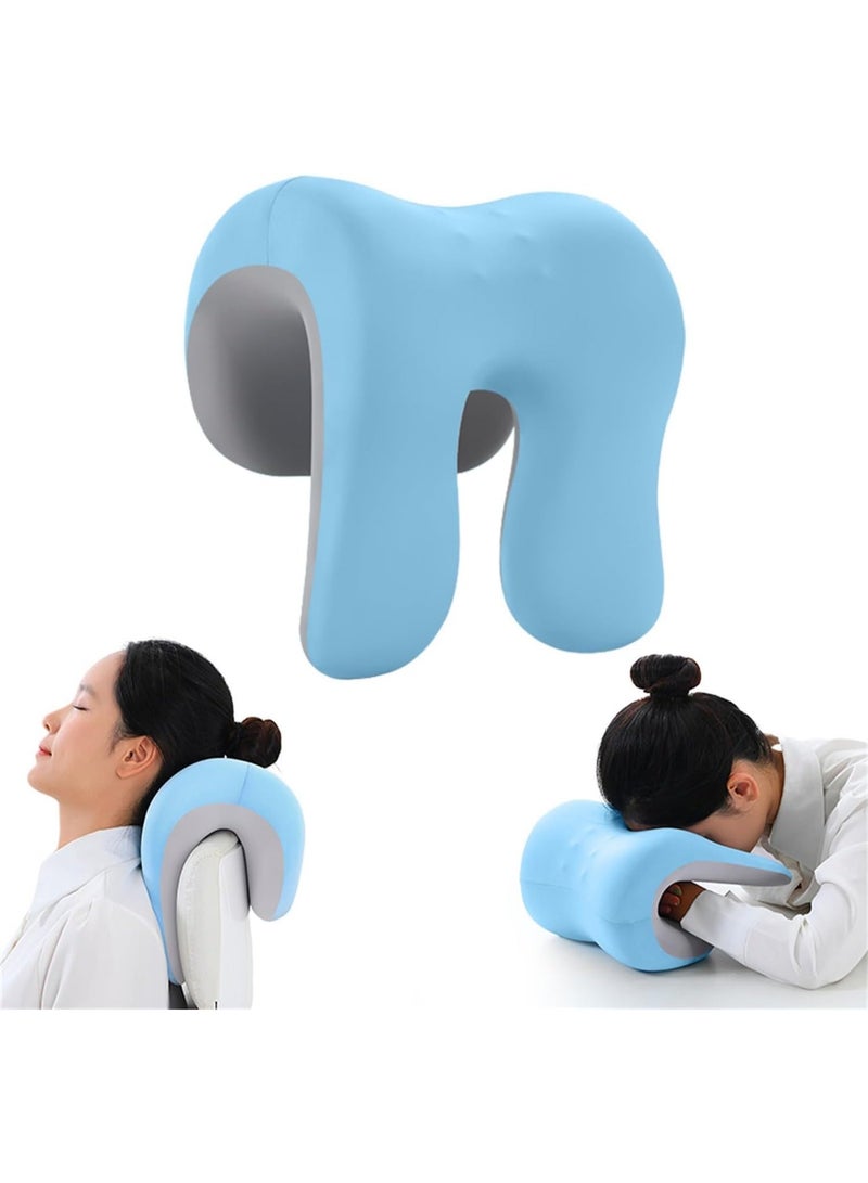 يلا جوي YelaJoy Neck Support Pillow for Office Chair, Memory Foam Desk & Travel Pillow for Napping in Car or Office, U-Shaped Design with Washable Cover, Posture Correction for Long Sitting - Image 1