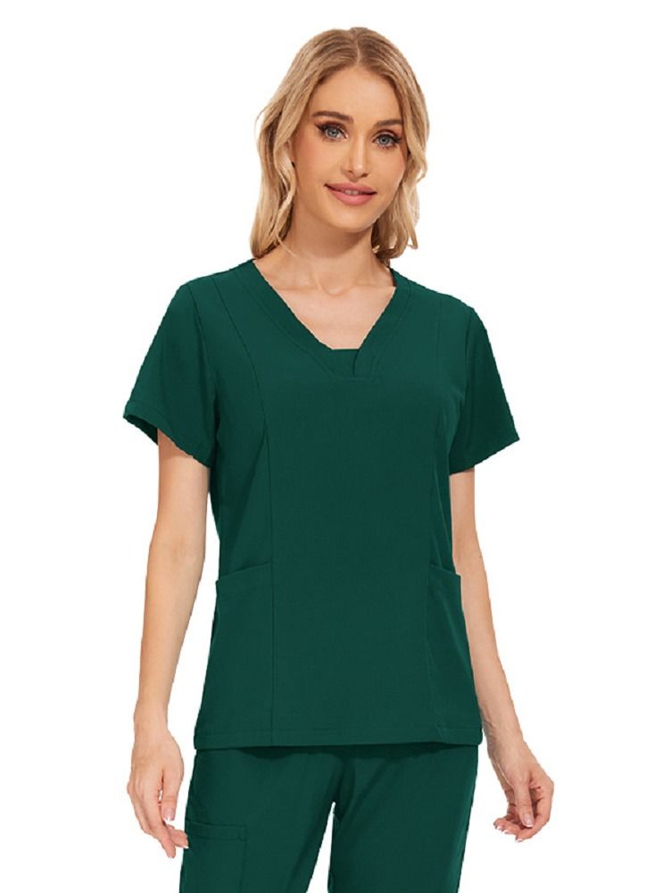 Gasin Medical Scrub, Women's Medical Scrub, Green, Medical Uniform, Medical Scrub Set  - Image 2
