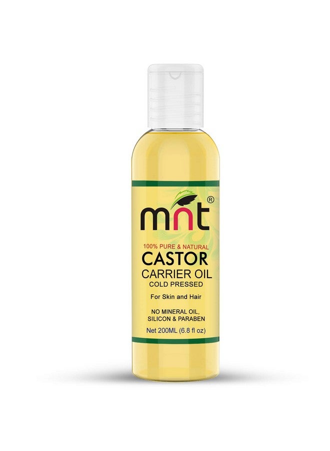 MNT 100% Pure Cold Pressed Castor Carrier Oil (200Ml)