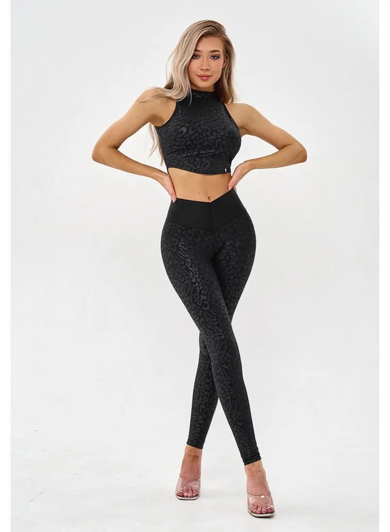 Bona Fide Top Slim Black Panthera Slim Panthera Sports Bra for Women for Women | Best Price UAE