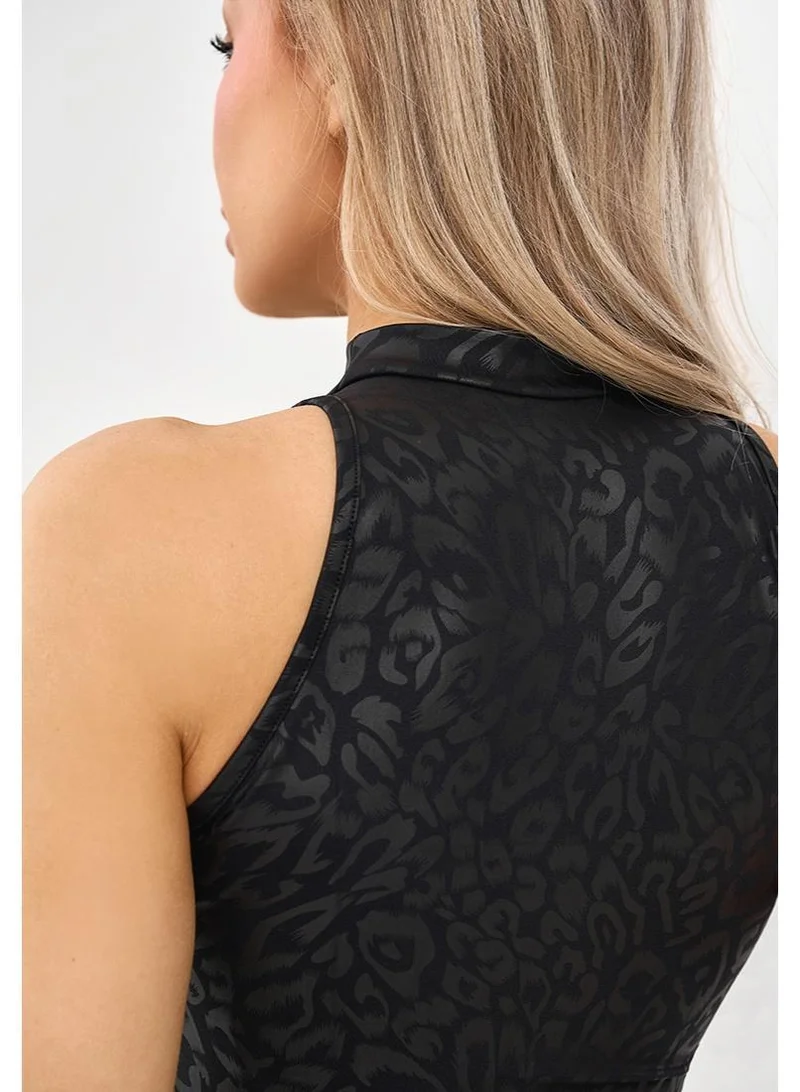Bona Fide Top Slim Black Panthera Slim Panthera Sports Bra for Women for Women | Best Price UAE