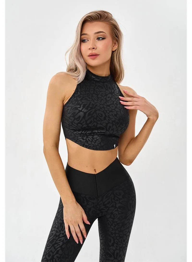Bona Fide Top Slim Black Panthera Slim Panthera Sports Bra for Women for Women | Best Price UAE