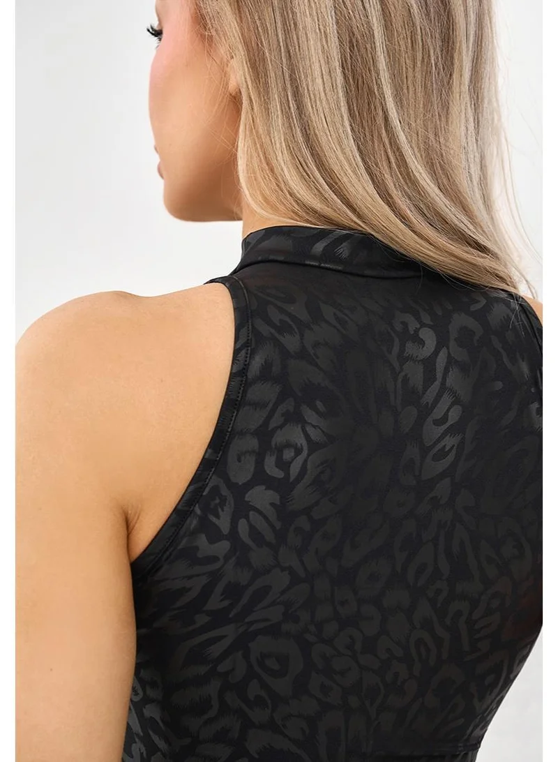 Bona Fide Top Slim Black Panthera Slim Panthera Sports Bra for Women | Best Price UAE