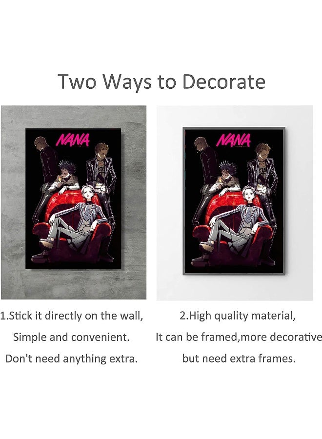 EMODA Anime Poster Nana Shinichi Canvas Art Poster Picture Modern Office Family Bedroom Decorative Posters Gift Wall Decor Painting Posters 16x24inchs(40x60cm) - Image 2