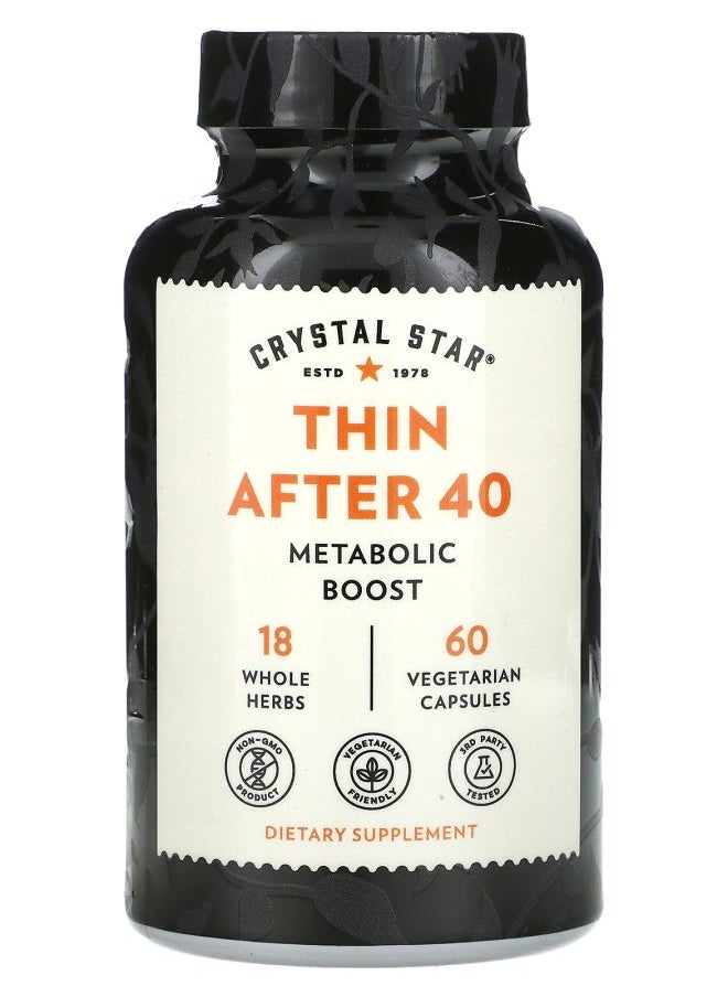 Crystal Star Thin After 40 60 Vegetarian Capsules 