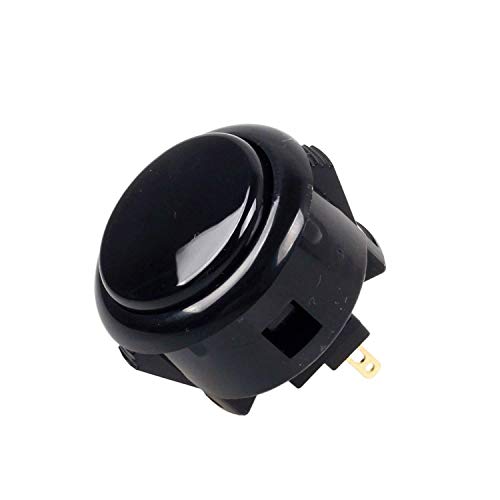 Sanwa 2 pcs OBSF-24 Original Push Button 24mm - for Arcade Jamma Video Game & Arcade Joystick Games Console (Black) S@NWA - Image 2