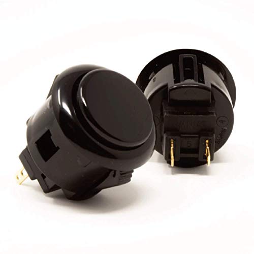 Sanwa 2 pcs OBSF-24 Original Push Button 24mm - for Arcade Jamma Video Game & Arcade Joystick Games Console (Black) S@NWA - Image 5