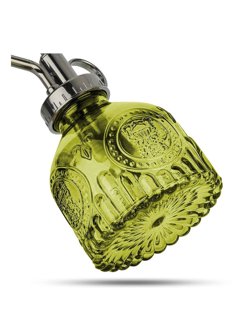 سيوسي زجاجة نباتية زجاجية 200 مل ، زجاجة رش عتيقة مع مضخة علوية ، بخاخ زهور حديقة ضباب ناعم علبة سقي صغيرة للزينة هدية للنباتات المنزلية النضرة في الهواء الطلق (أصفر) - Image 3