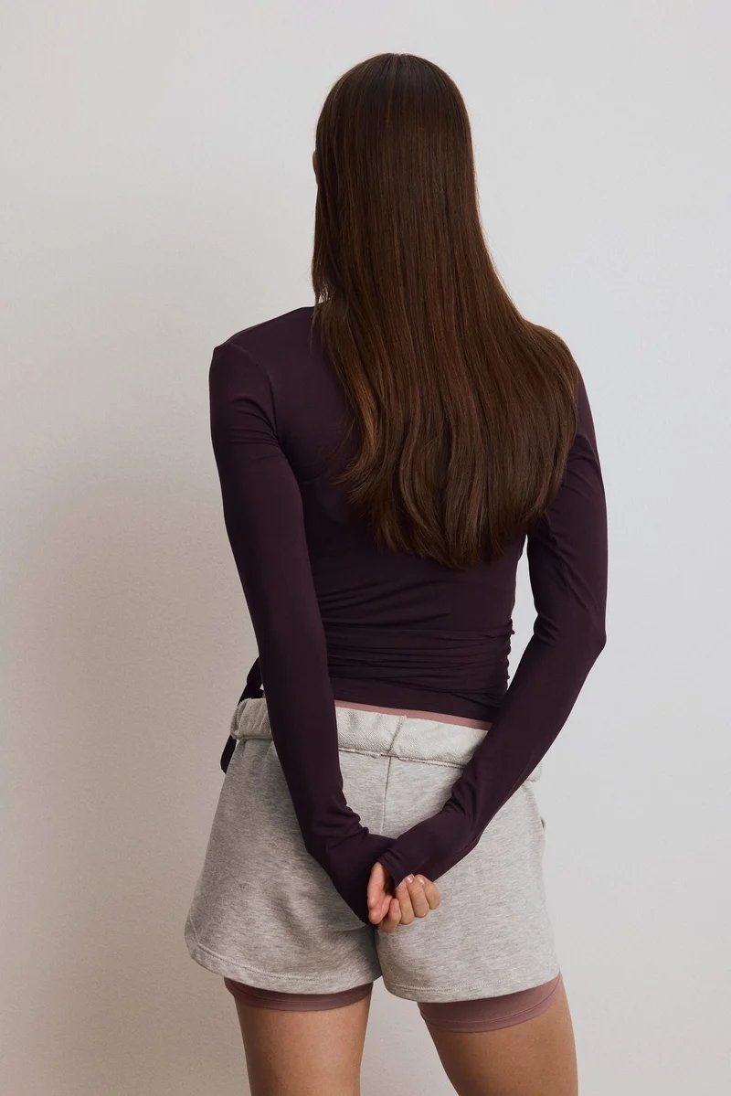 H&M  Sports wrap top in modal for Women | Best Price UAE