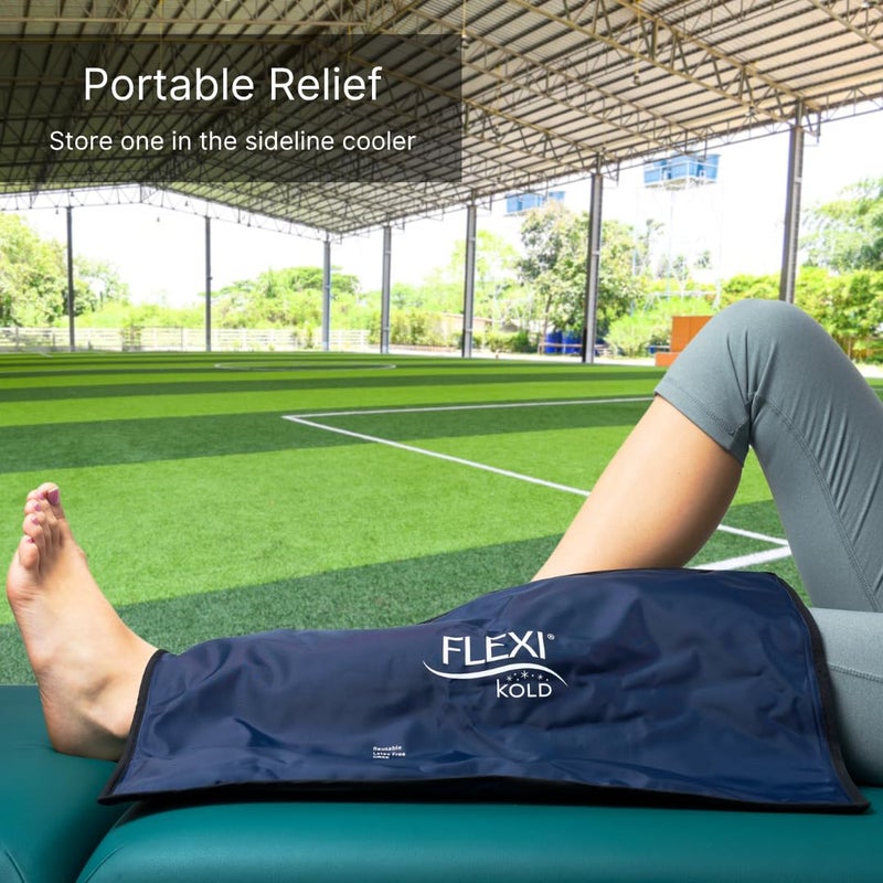 NatraCure FlexiKold Extra Large Gel Soft Flexible Ice Pack for Injuries â€“ Ice Compress, Ice Pad, & Flat Ice Wrap for Post Surgery for Injuries of Shoulder, HIPS & Full Back â€“ XL â€“ Oversize 13â€ x 21.5â€ - Image 3