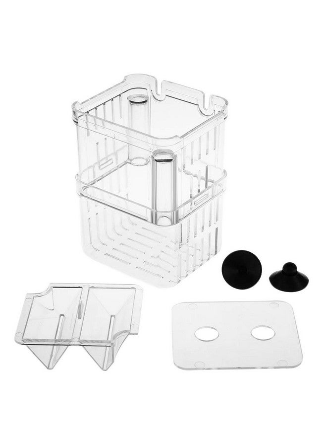 Senzeal Aquarium Fish Breeder Box Plastic Fish Isolation Breeding Box Hatching Incubator Box for Baby Fishes Shrimp Clownfish Guppy - Image 5
