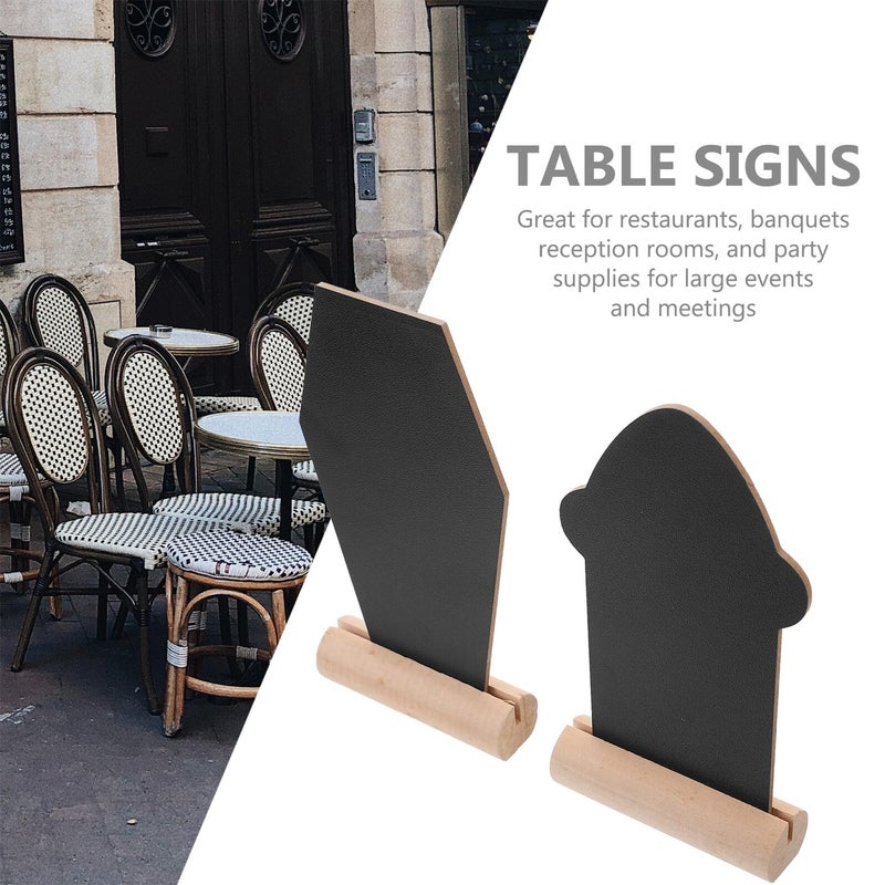2pcs Mini Blackboards With Stand For Restaurant Menu Desktop Multifunctional Display - Image 4
