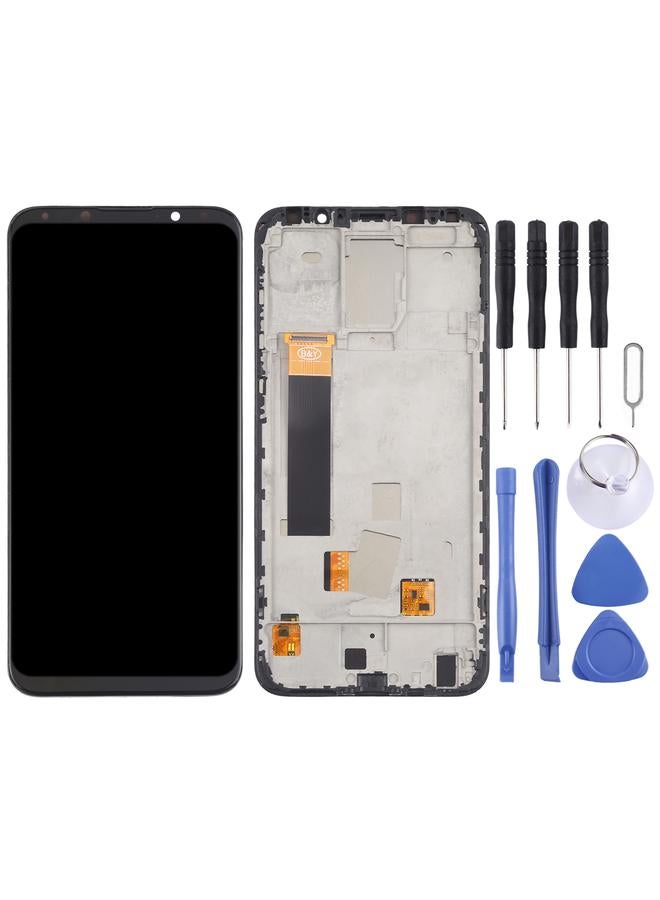 إيروريكس شاشة LCD TFT بديلة لهاتف Meizu 16X مع محول رقمي كامل التجميع مع إطار، لا تدعم التعرف على بصمة الإصبع باللون الأسود - Image 2