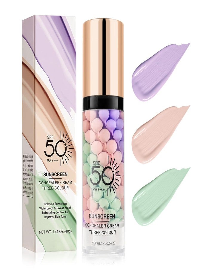 سكاي نيست برايمر مرطب 3 في 1، سيروم مصحح للون البشرة، برايمر مفتح للبشرة بخطوة واحدة لتوحيد لونها، مصحح للزيوت، لمسة نهائية شفافة، منعش، بنفسجي وردي أخضر - Image 1