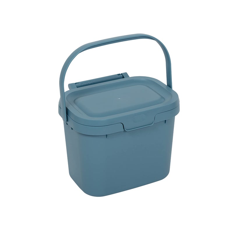 Addis Everyday Kitchen Food Waste Compost Caddy Bin 45 Litre Air Blue 518695