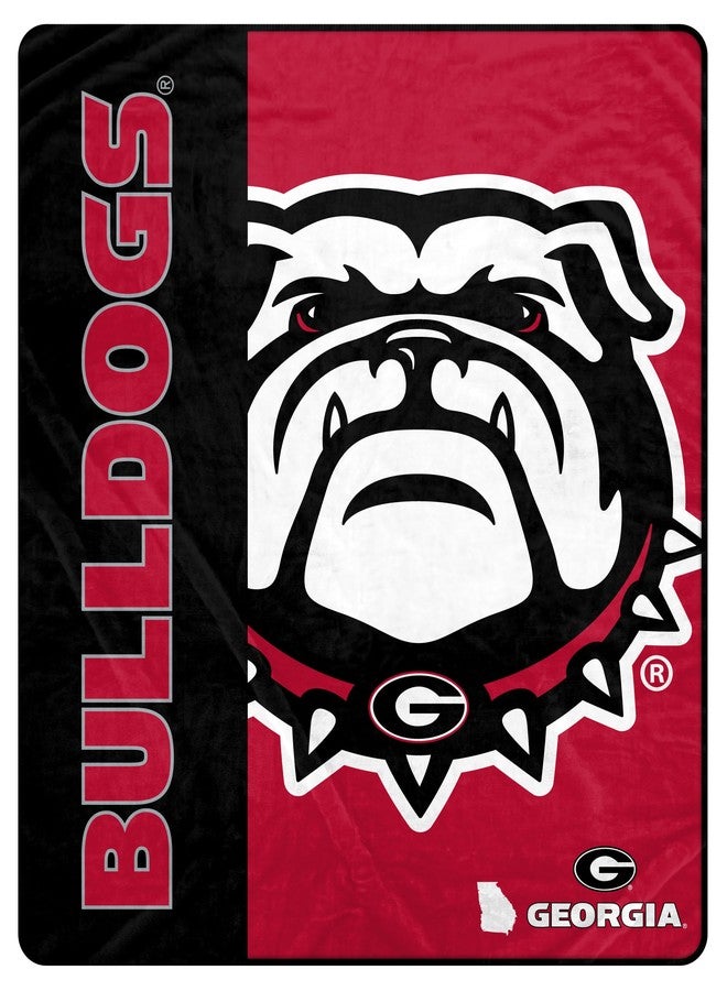 Proformance Home NCAA Georgia Bulldogs Endzone Ultra Soft Tailgate Throw - Image 1